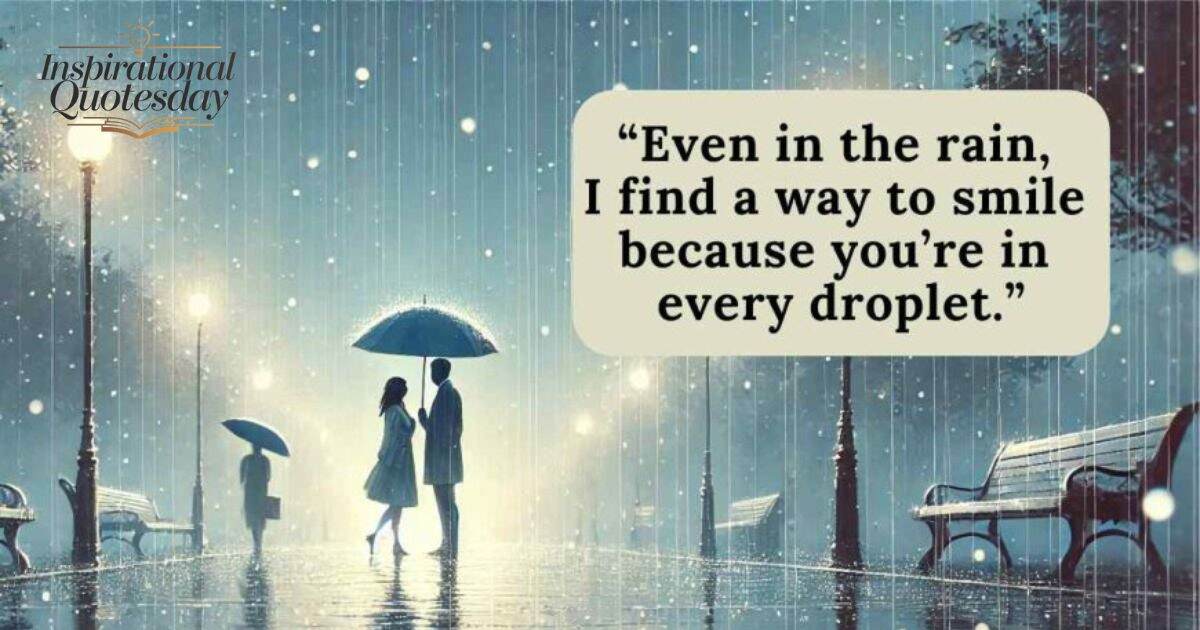 Rain Love Quotes to Express Romantic Feelings Under the Raindrops