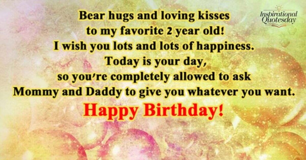 Short 2nd Birthday Messages