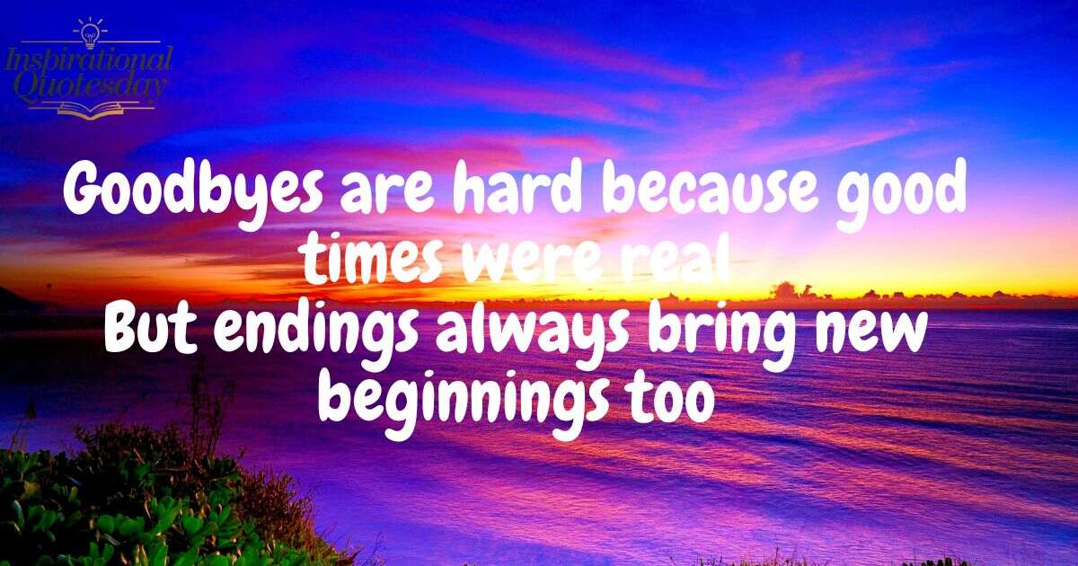 All good things must come to an end