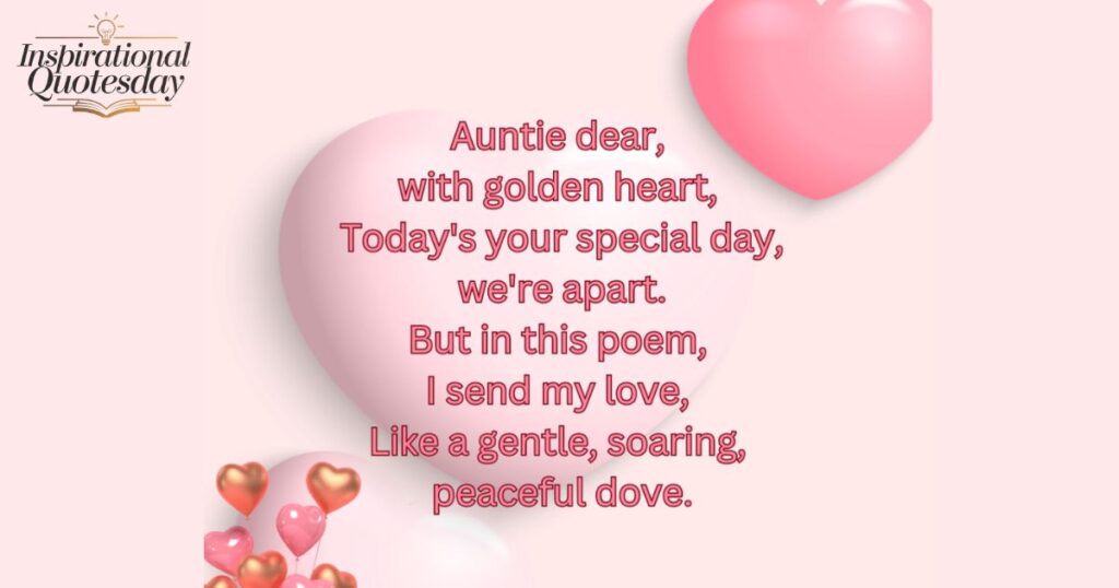 Heart Touching Birthday Quotes For Aunt