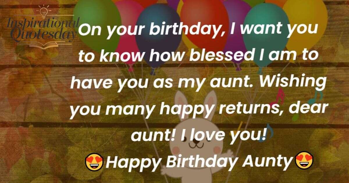 Heart Touching Birthday Quotes For Aunt